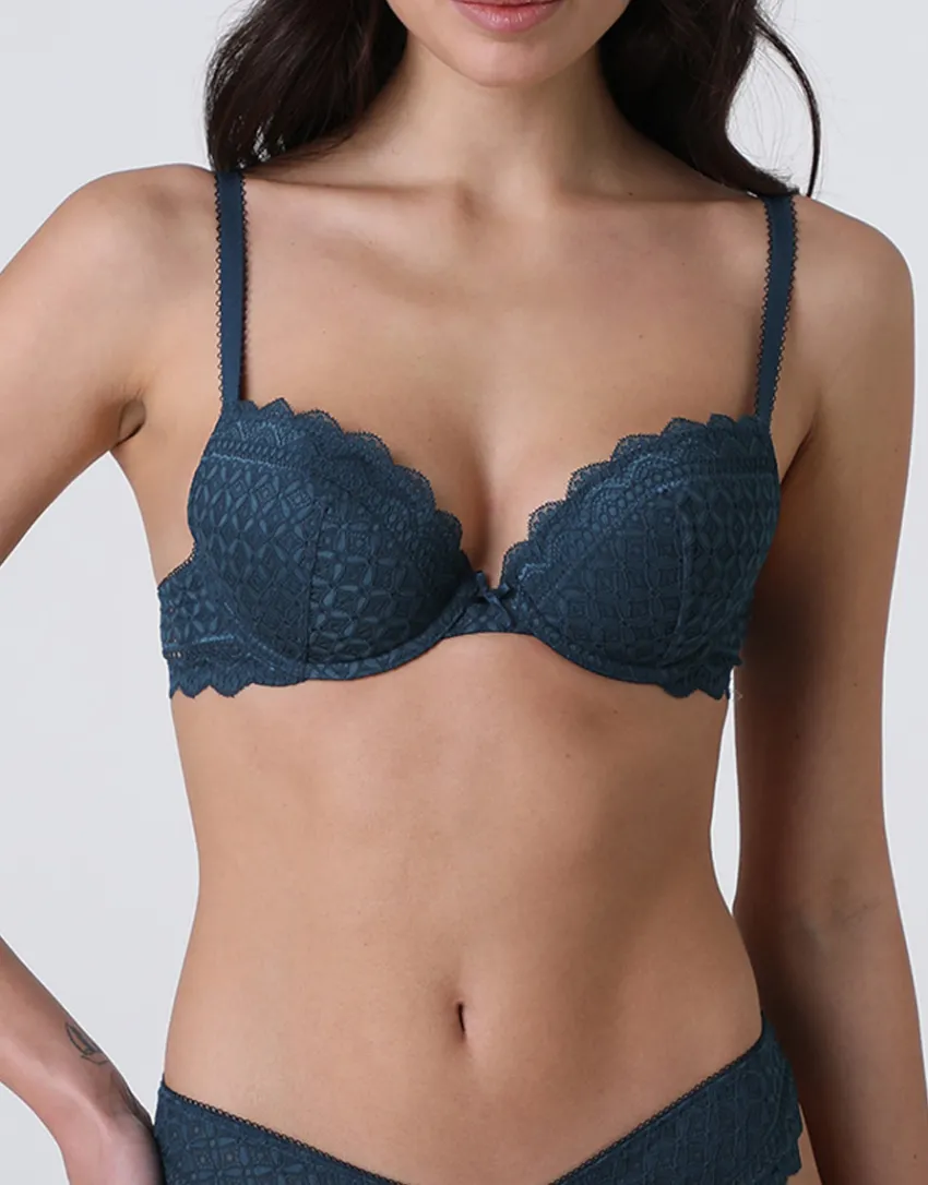 Donna LOVABLE Imbottiti|Con Ferretto-Reggiseno Imbottito con Ferretto Graphic Lace in pizzo, REF# L0EG5