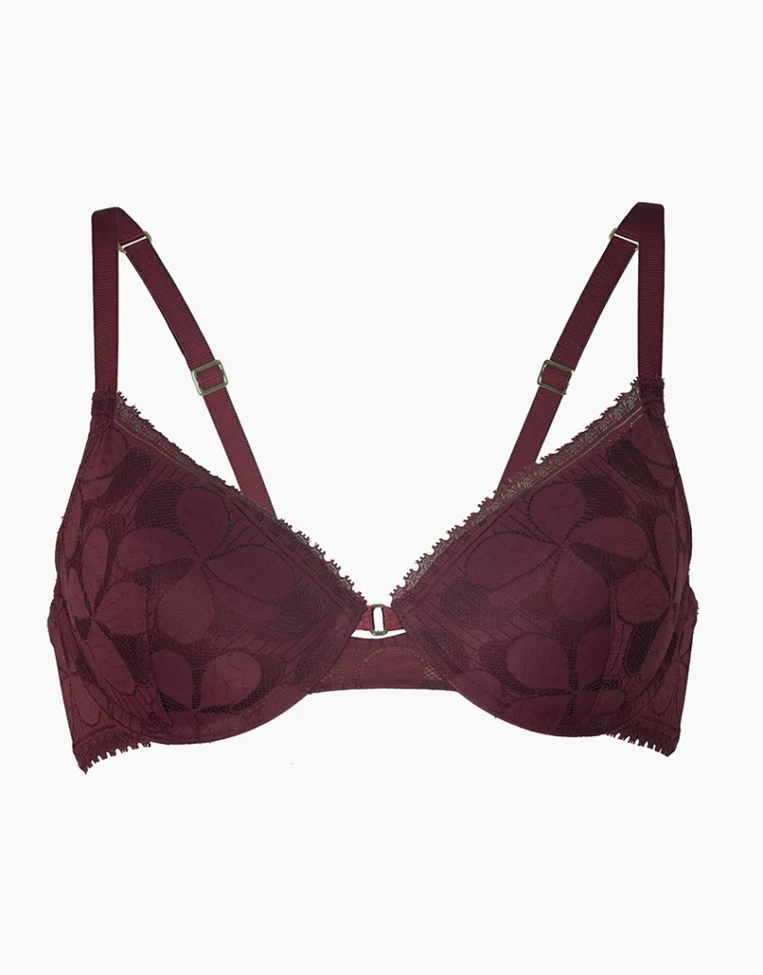 Donna LOVABLE Imbottiti|Con Ferretto-Reggiseno Imbottito con Ferretto Art Flower Lace in pizzo, REF# L0EGP