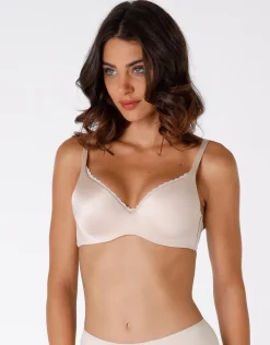 Donna LOVABLE Coppa D|Coppa C-Reggiseno leggermente imbottito 24H lift con sistema infilo-sfilo ferretto in microfibra, REF# 4125