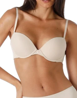 Donna LOVABLE Coppa D|Coppa C-Reggiseno Push-Up con ferretto Invisible Secret in microfibra, skinREF# L0DOD