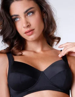 Donna LOVABLE Coppa E|Coppa D-Reggiseno senza ferretto e senza imbottitura Shaping in microfibra tecnica, REF# 4020