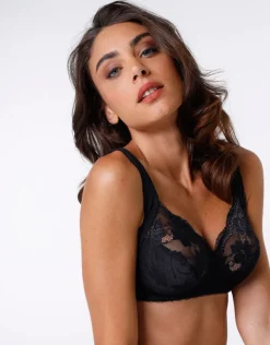 Donna LOVABLE Coppa D|Coppa C-Reggiseno senza ferretto senza imbottitura Exuberance, , in pizzo. Alto sostegno.REF# 4078