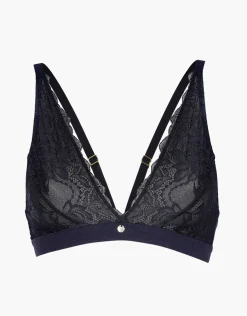 Donna LOVABLE Coppa E|Coppa D-Reggiseno senza ferretto a vela Feminine Elegance in pizzo e tulle, REF# L0E98