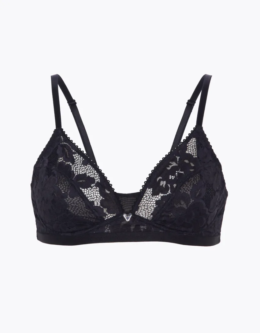 Donna LOVABLE Coppa D|Coppa C-Reggiseno senza ferretto Anniversary Lace in pizzo riciclato, REF# L0CCF