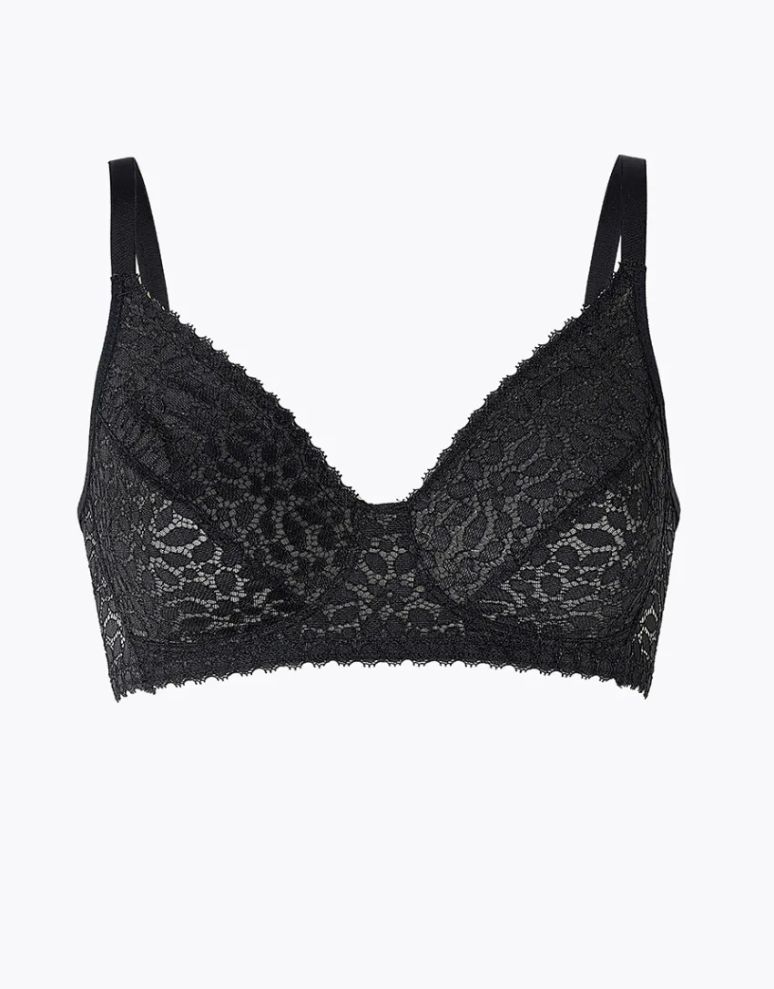 Donna LOVABLE Coppa D|Coppa C-Reggiseno senza ferretto Value Elegance in pizzo elastico, REF# L0DFF