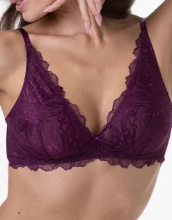 Donna LOVABLE Triangolo|Senza Ferretto-Reggiseno Vela senza Ferretto Graceful Lace in pizzo e tulle, REF# L0EE4