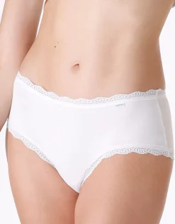 Donna LOVABLE Culotte-Shorty lovely in cotone elasticizzato e pizzo, REF# L0CW0