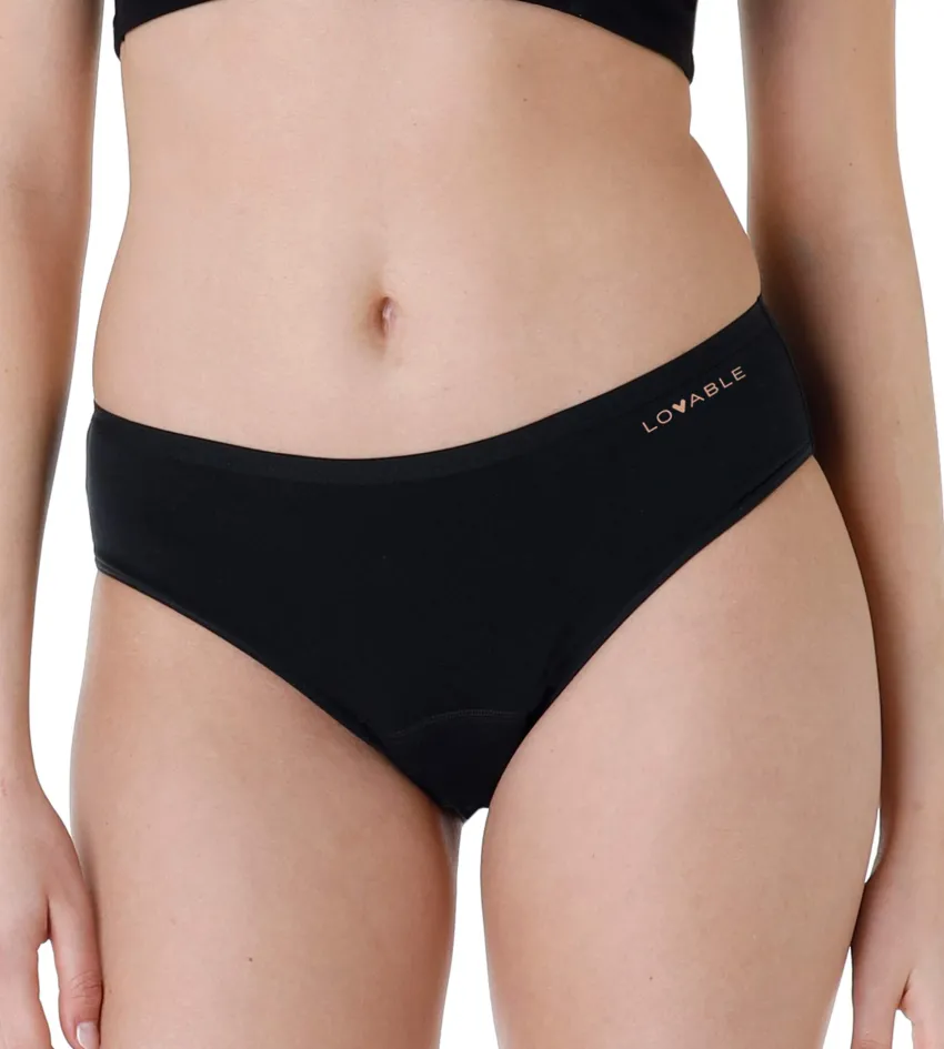 Donna LOVABLE Slip Assorbenti Quotidiani|Slip-Slip assorbente lavabile in cotone elasticizzato, REF# L0CIV