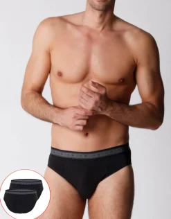 Uomo LOVABLE Multipack|Slip-Slip bipack uomo in cotone biologico, REF# L0A6D