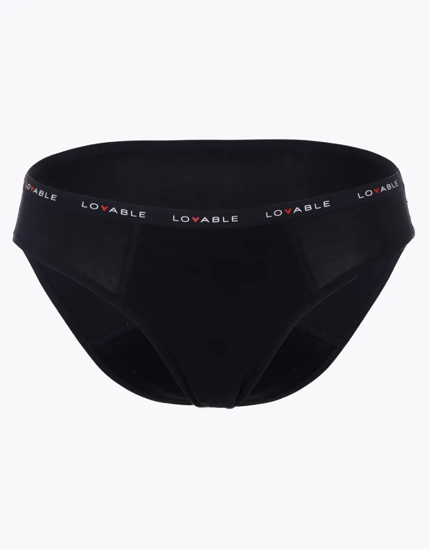 Donna LOVABLE Slip Da Ciclo Lavabili-Slip da ciclo lavabile flusso medio in cotone biologico certificato, REF# L0AY7