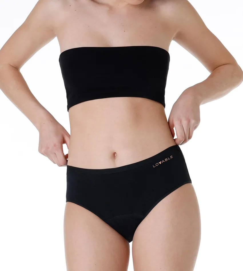Donna LOVABLE Slip|Slip Assorbenti Quotidiani-Slip midi assorbente lavabile in cotone elasticizzato, REF# L0CIU