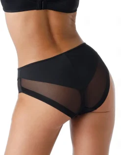 Donna LOVABLE Slip-Slip Midi Classic Invisible in microfibra e tulle, REF# L0A63