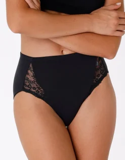Donna LOVABLE Slip-Slip midi Lovely Charme in cotone elasticizzato con pizzoREF# 0035