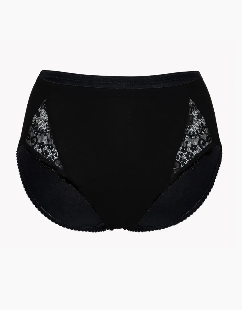 Donna LOVABLE Slip-Slip midi Lovely Charme in cotone elasticizzato con pizzoREF# 0035