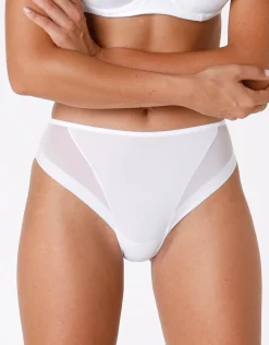 Donna LOVABLE Slip-Slip midi sgambato Invisibile Ultra Light in microfibra e tulleREF# 0251