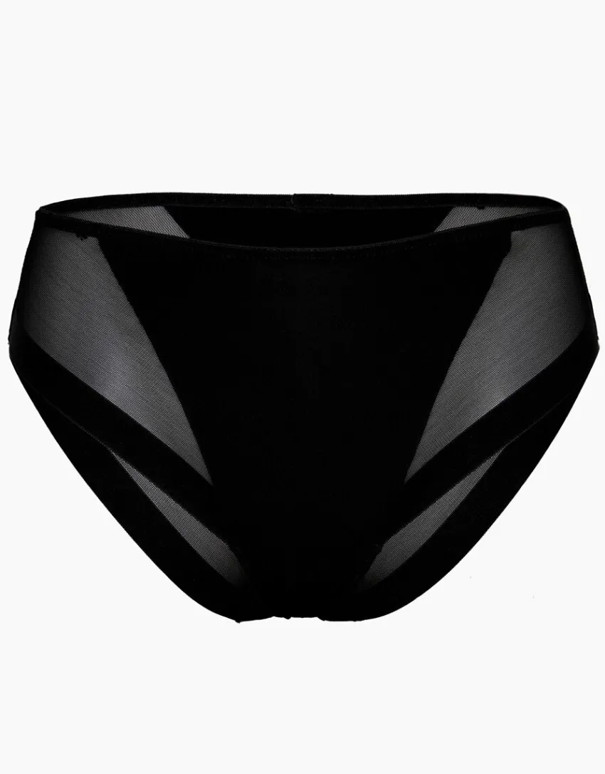 Donna LOVABLE Slip-Slip midi sgambato Invisible Ultra Light in microfibra e tulle. Massima invisibilitàREF# 0251
