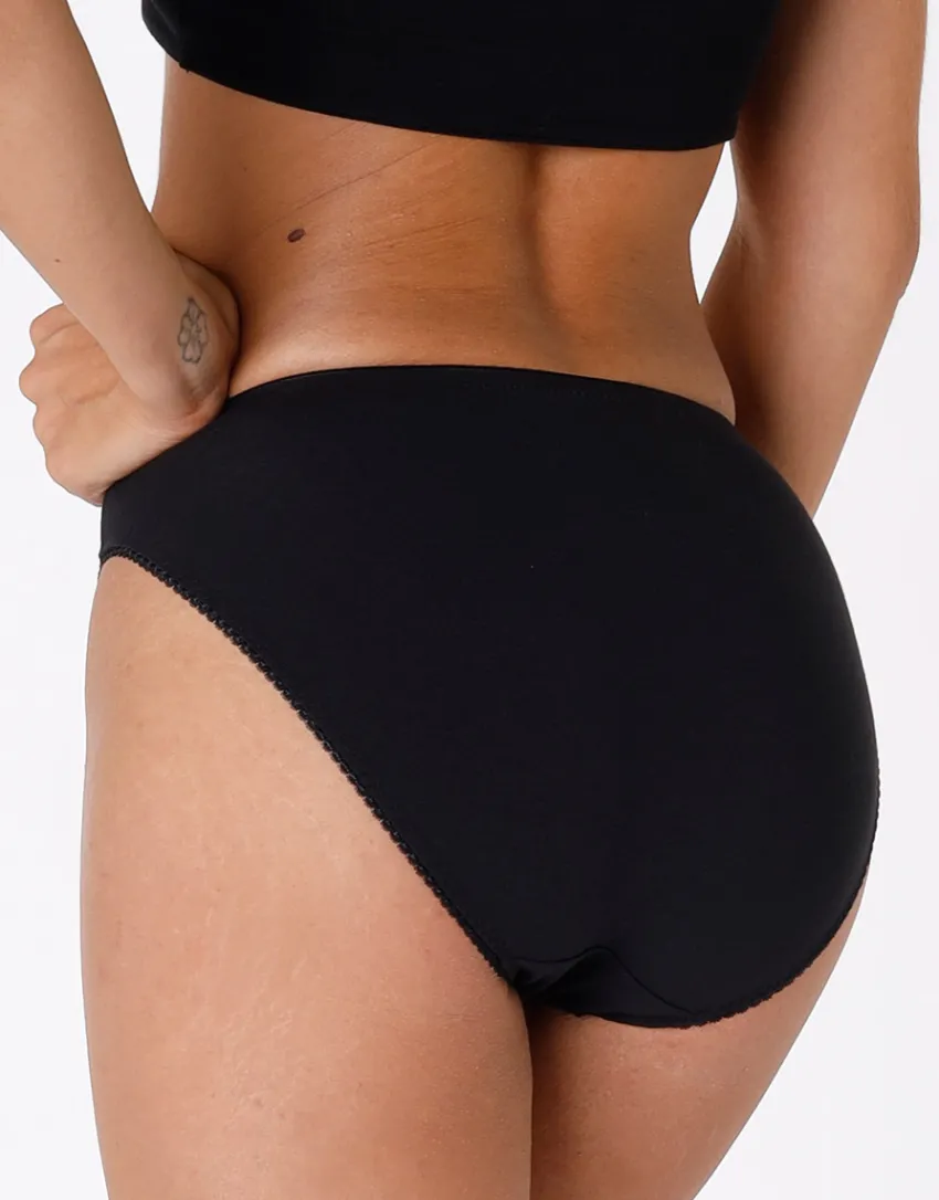 Donna LOVABLE Slip-Slip mini sgambato Lovely charme in cotone elasticizzato con pizzoREF# 0033