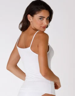 Donna LOVABLE Top E Smanicati-Top Basic Soul liscio in viscosaREF# 7012