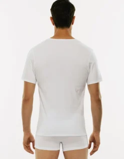 Uomo LOVABLE T-Shirt-T-shirt 100% cotone Pure Cotton con scollo a V, REF# 05XP
