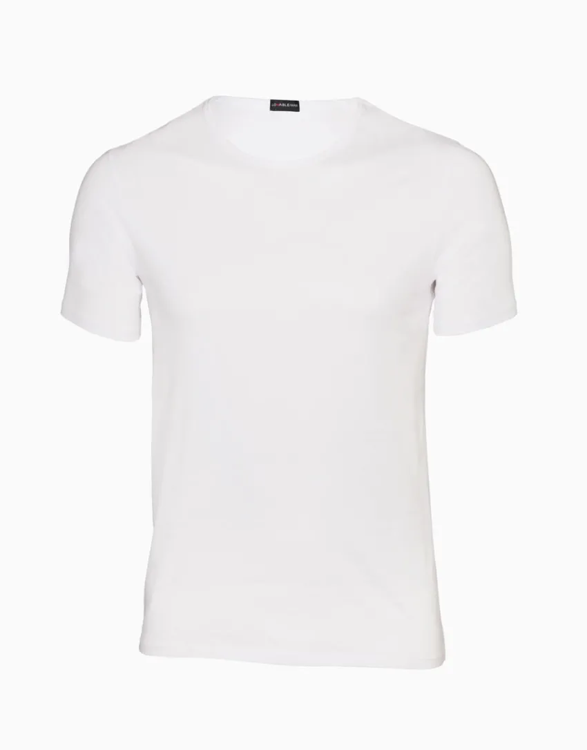 Uomo LOVABLE T-Shirt-T-shirt girocollo 100% cotone Pure Cotton, REF# 05XO