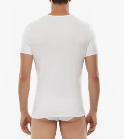 Uomo LOVABLE T-Shirt-T-Shirt girocollo Cotton Stretch in cotone elasticizzato, REF# L05XU