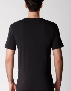 Uomo LOVABLE T-Shirt-T-shirt girocollo uomo bipack in cotone biologico, REF# L0BAN