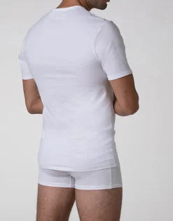 Uomo LOVABLE T-Shirt-T-shirt scollo a V Cool Sensation in Stretch Cotton, REF# L0DGO