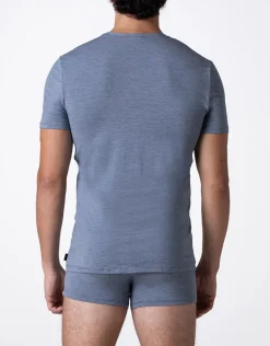 Uomo LOVABLE T-Shirt-T-Shirt Scollo a V Micromodal Fil a Fil, dREF# L0DL8