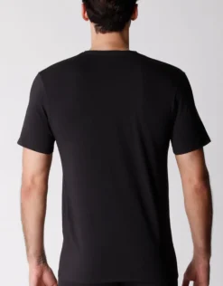 Uomo LOVABLE T-Shirt-T-shirt scollo a V uomo in cotone biologico, confezione x2 REF# L0A6E