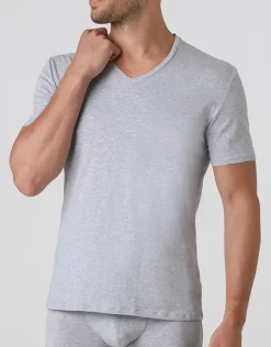 Uomo LOVABLE T-Shirt-T-Shirt uomo con scollo a V profondo Supima Premium Cotton, ngeREF# L8439