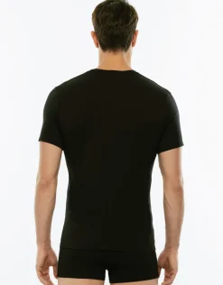 Uomo LOVABLE T-Shirt-T-Shirt uomo con scollo a V profondo Supima Premium Cotton, REF# 8439