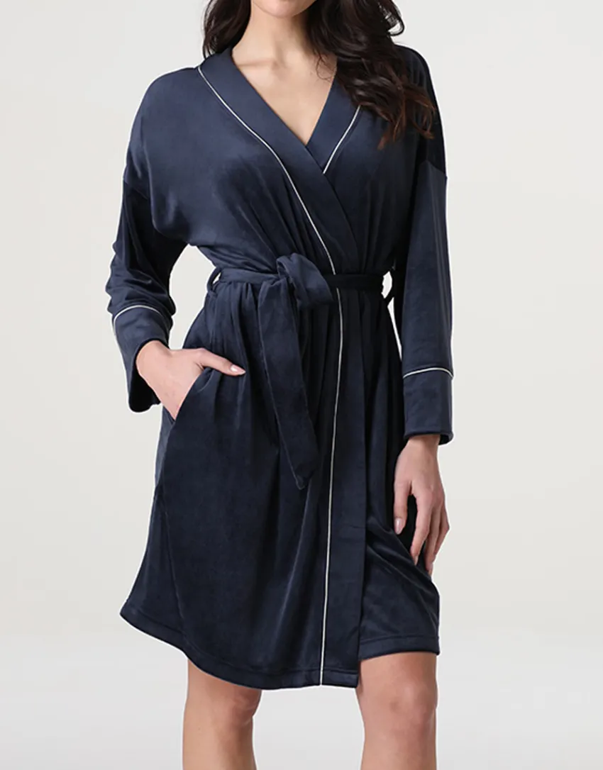Donna LOVABLE Homewear|Vestaglie E Kimono-Vestaglia in Ciniglia, REF# L0ELD