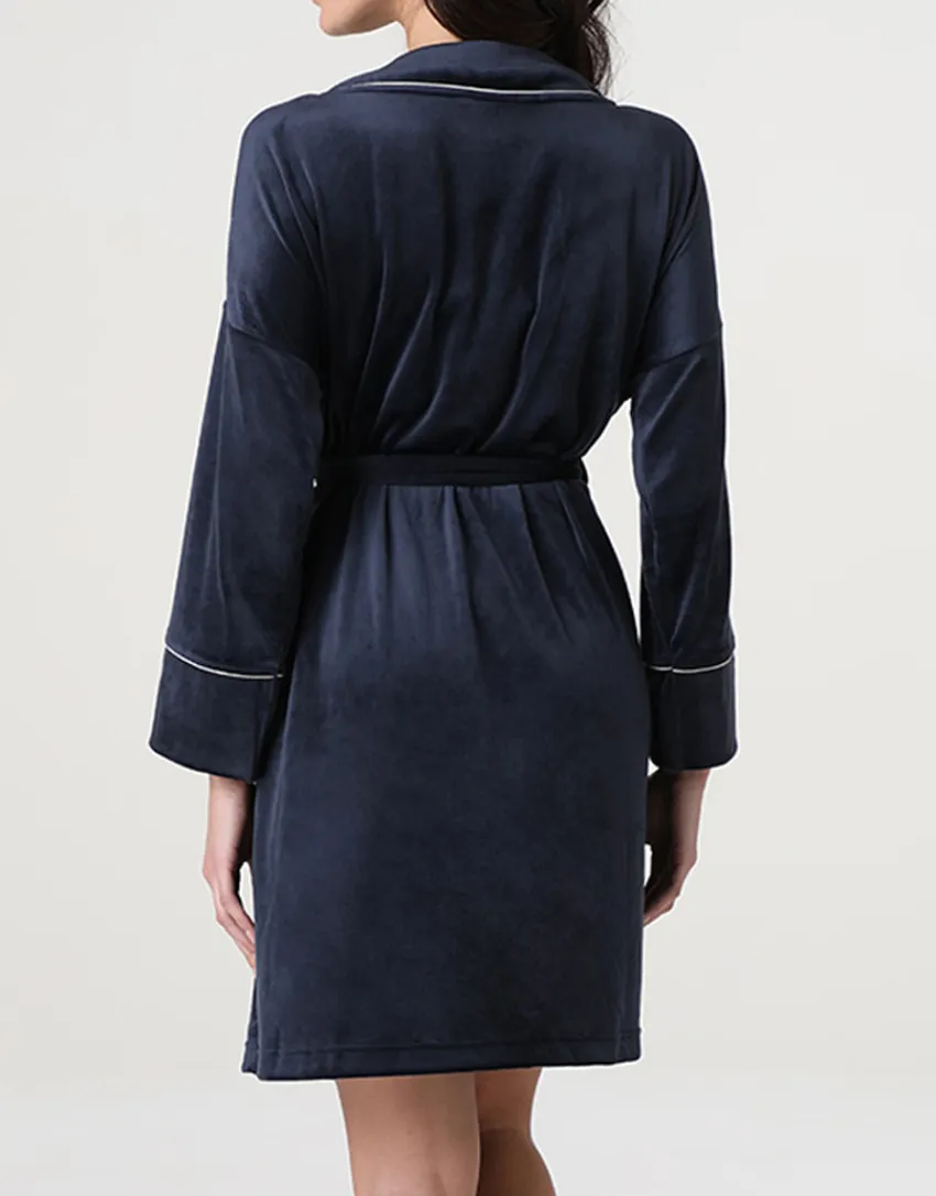 Donna LOVABLE Homewear|Vestaglie E Kimono-Vestaglia in Ciniglia, REF# L0ELD