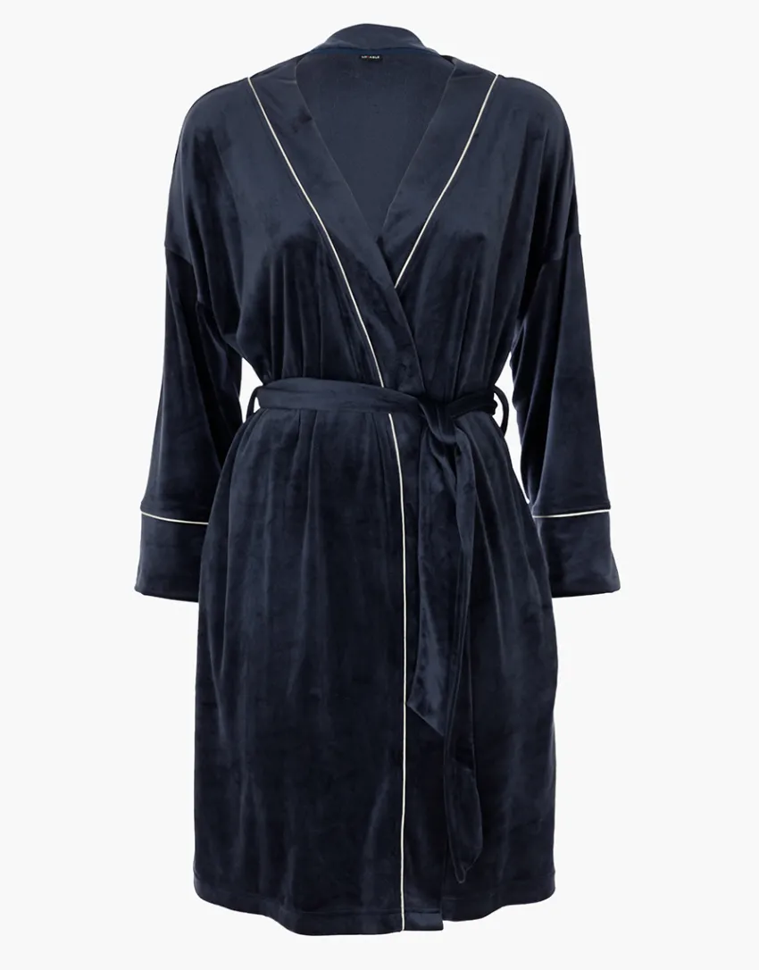 Donna LOVABLE Homewear|Vestaglie E Kimono-Vestaglia in Ciniglia, REF# L0ELD