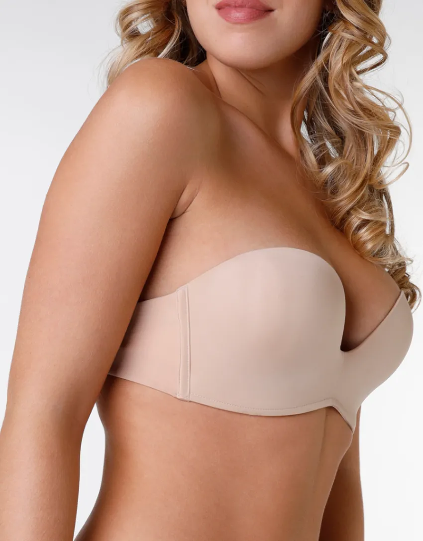 Donna LOVABLE Balconcino|Imbottiti-WONDERBRA Reggiseno Push-Up Ultimate Strapeless in microfibra, REF# 3608851127531