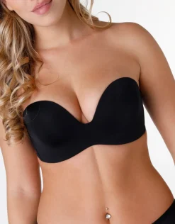 Donna LOVABLE Balconcino|Imbottiti-WONDERBRA Reggiseno Push-Up Ultimate Strapeless in microfibra, REF# 3608851127111